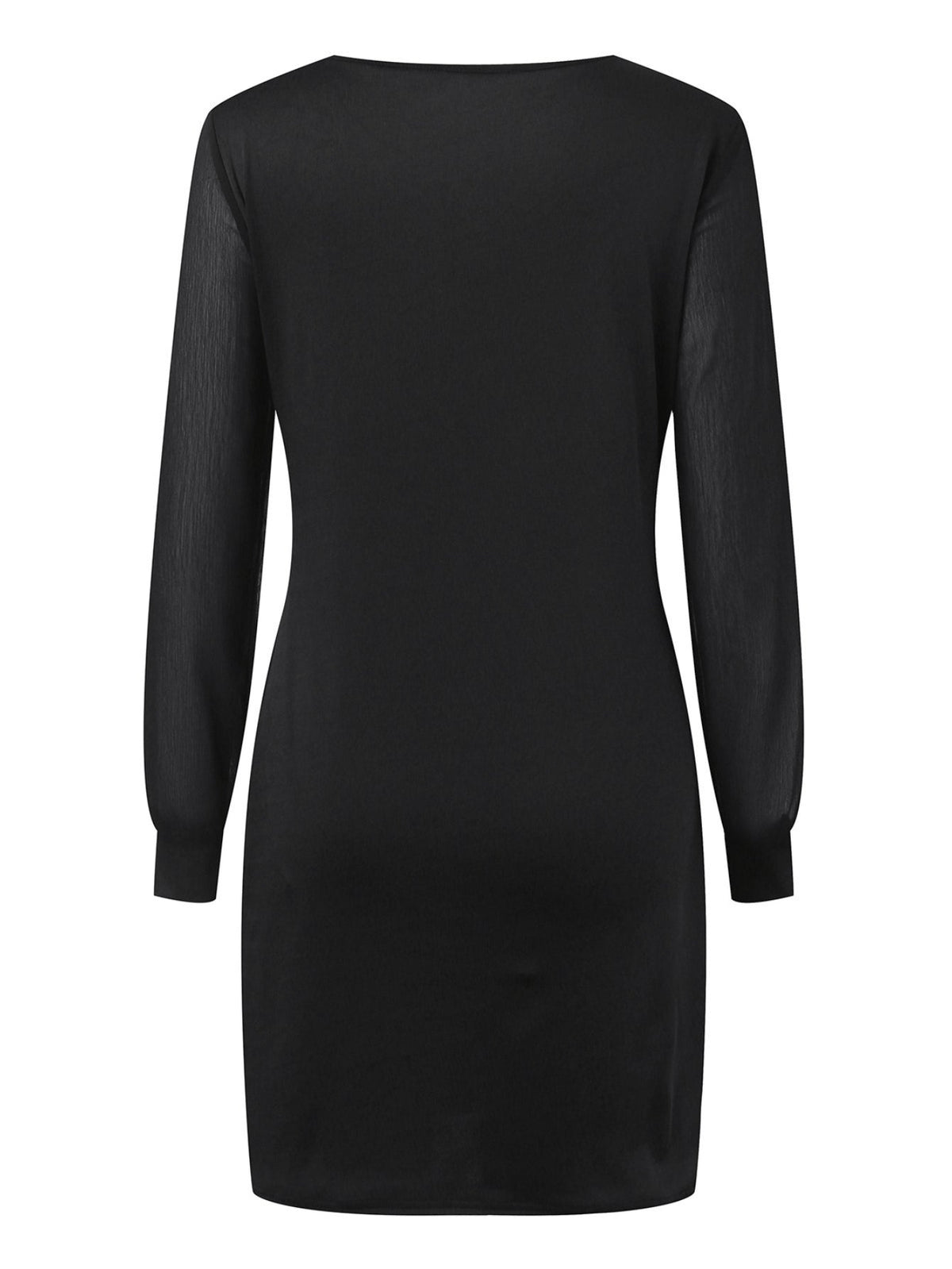 Long Sleeve Crew Neck Dress