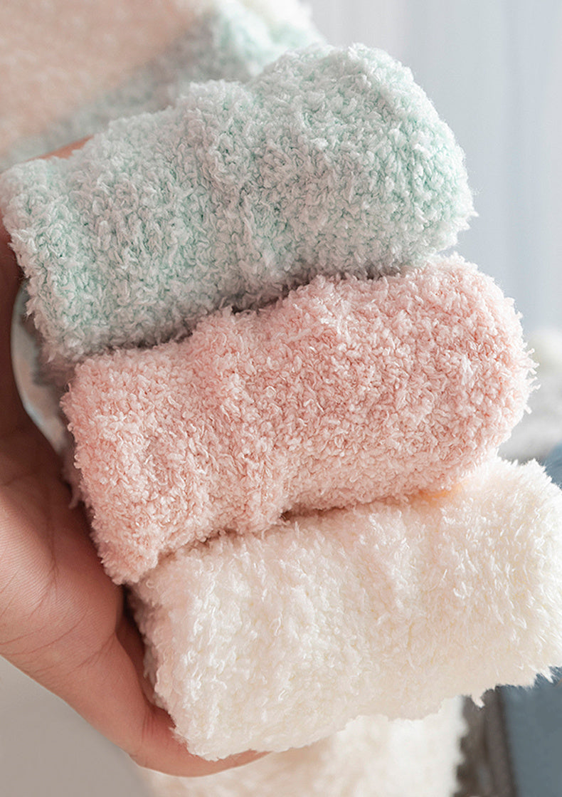 Thickened Fuzzy Socks, Comfy & Warm Mid Tube Socks, Women's Stockings & Hosiery
