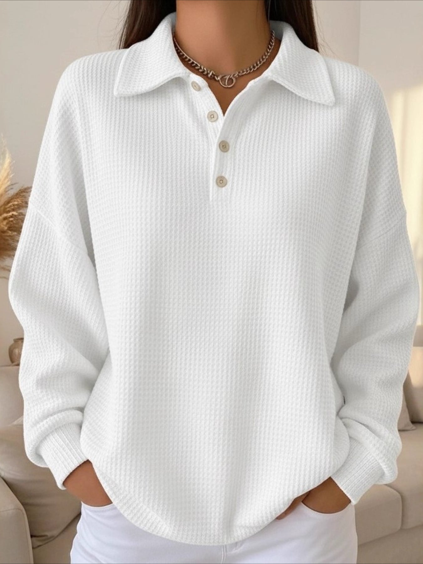 Active Sports Fashion Long Sleeve Square Neck Regular Pullover Sweatshirt