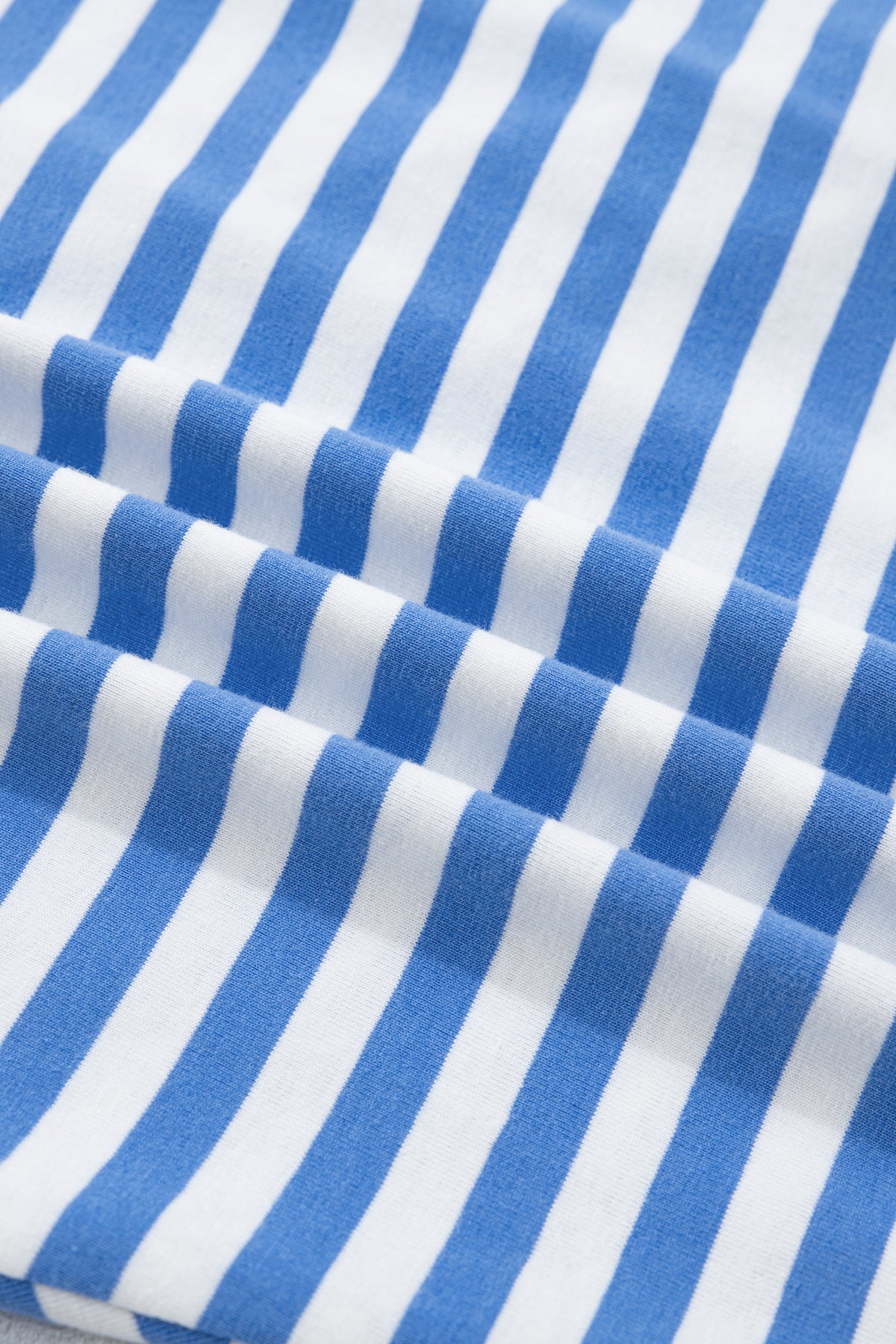 Sky Blue Stripe Nautical Tie Contrast Trim Round Neck T Shirt Mini Dress