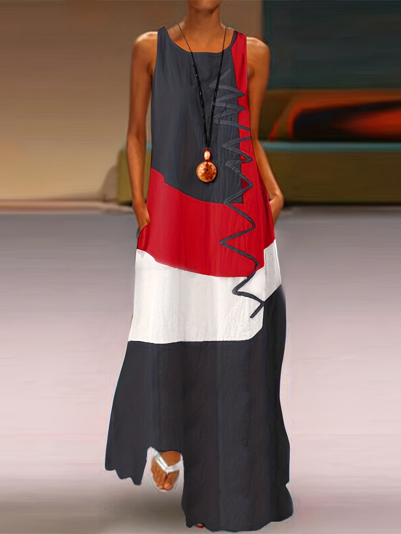 Sleeveless Maxi Tank Dress, Casual Every Day Dress