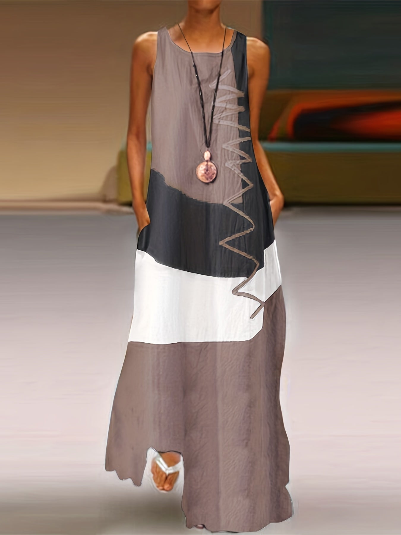Sleeveless Maxi Tank Dress, Casual Every Day Dress
