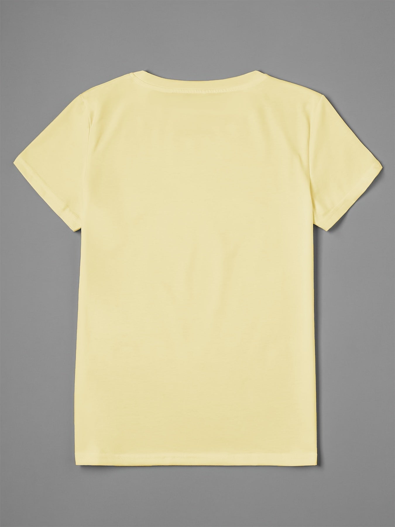 Daisy Flower Print Crew Neck Short Sleeve T-Shirt