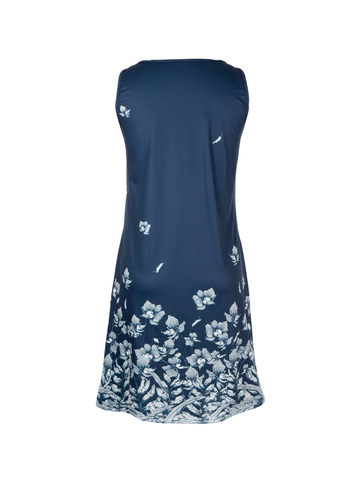 Floral Print Sleeveless Crew Neck Dress, Party Bodycon Loose Stylish Dress