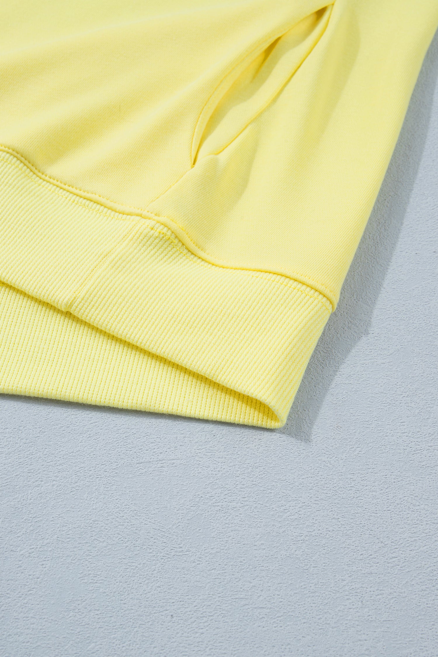 Yellow Solid Color High Neck Cap Sleeve Loose Top