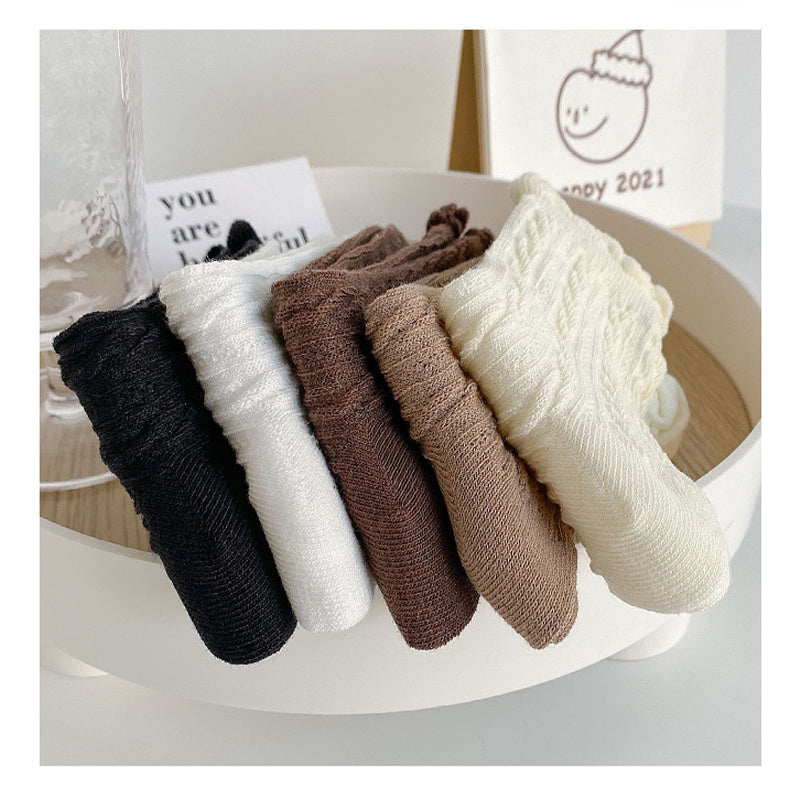 Women's Twist Texture Mid Tube Socks
