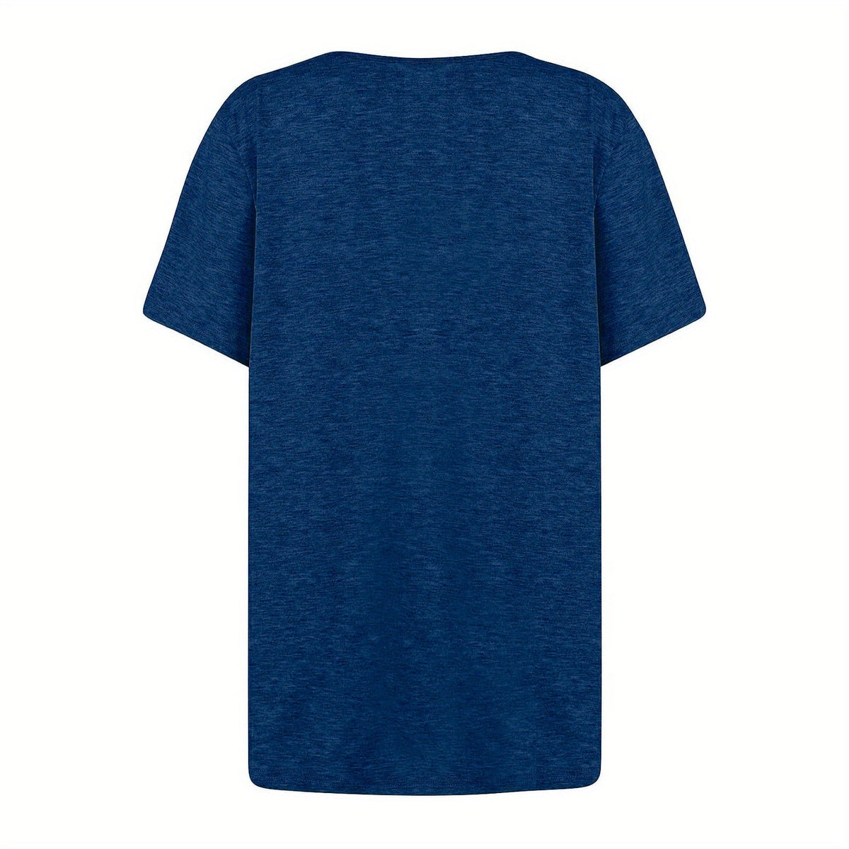Ruched Solid Blouse, Casual Asymmetrical Short Sleeve Blouse
