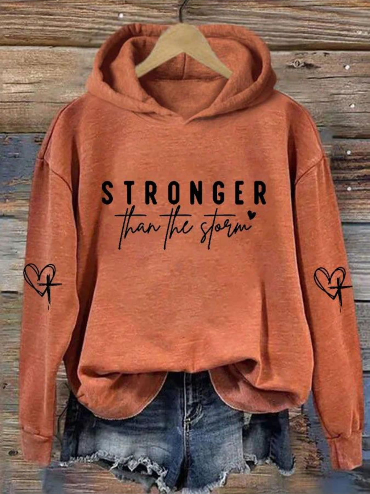 Fleece lining Long Sleeve Vintage Spring/Fall Hoodie