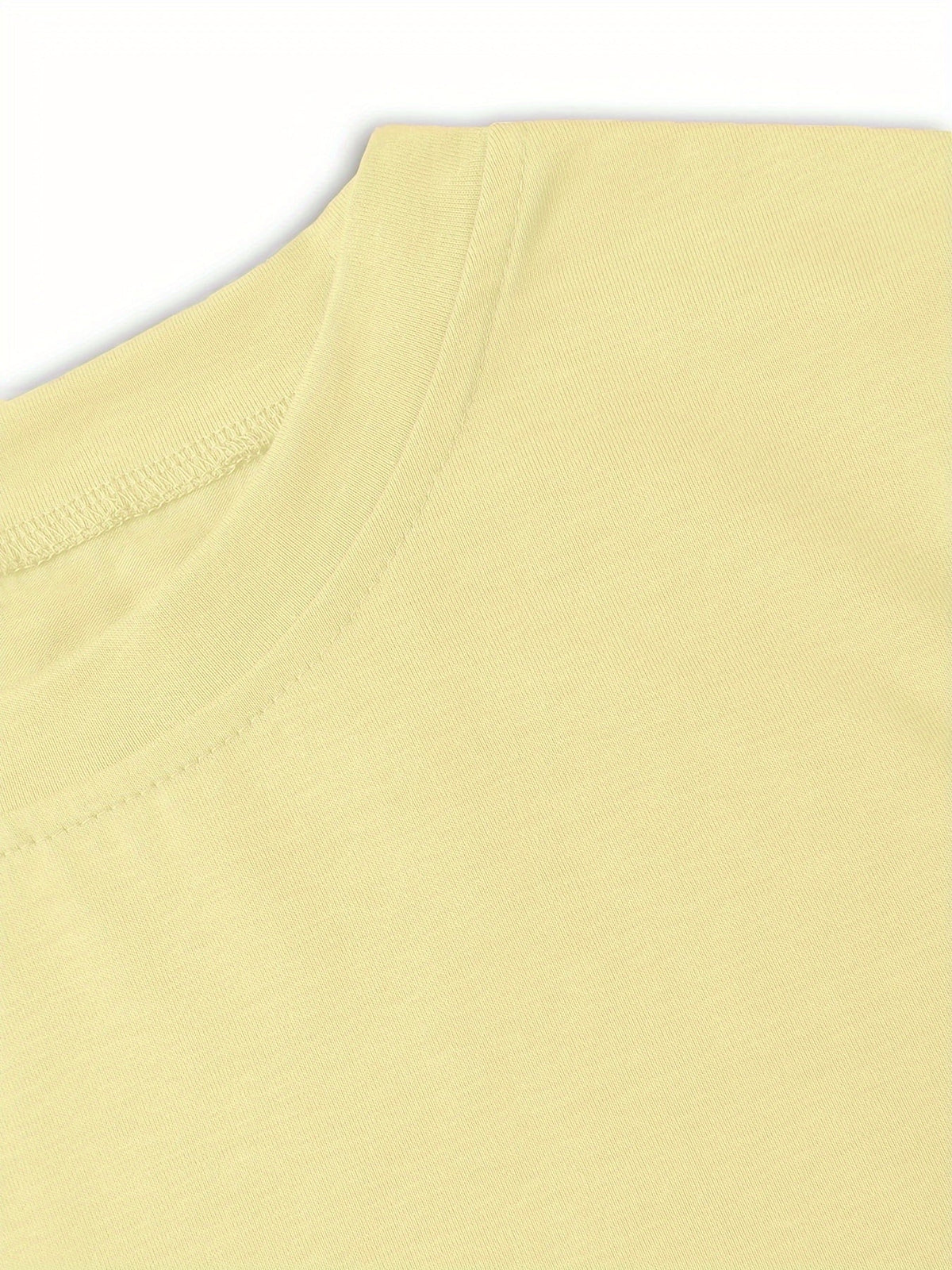 Daisy Flower Print Crew Neck Short Sleeve T-Shirt