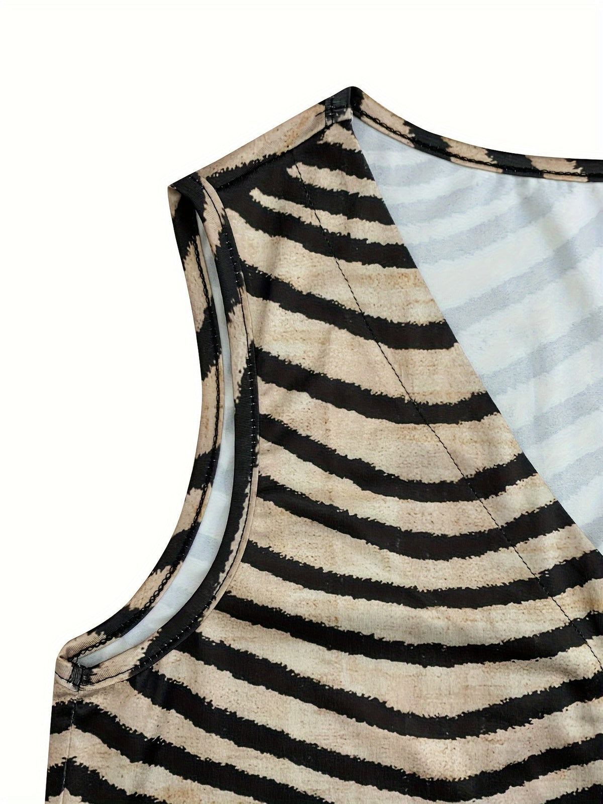 Button-Front Lightweight Elegant Blouse-like Vest