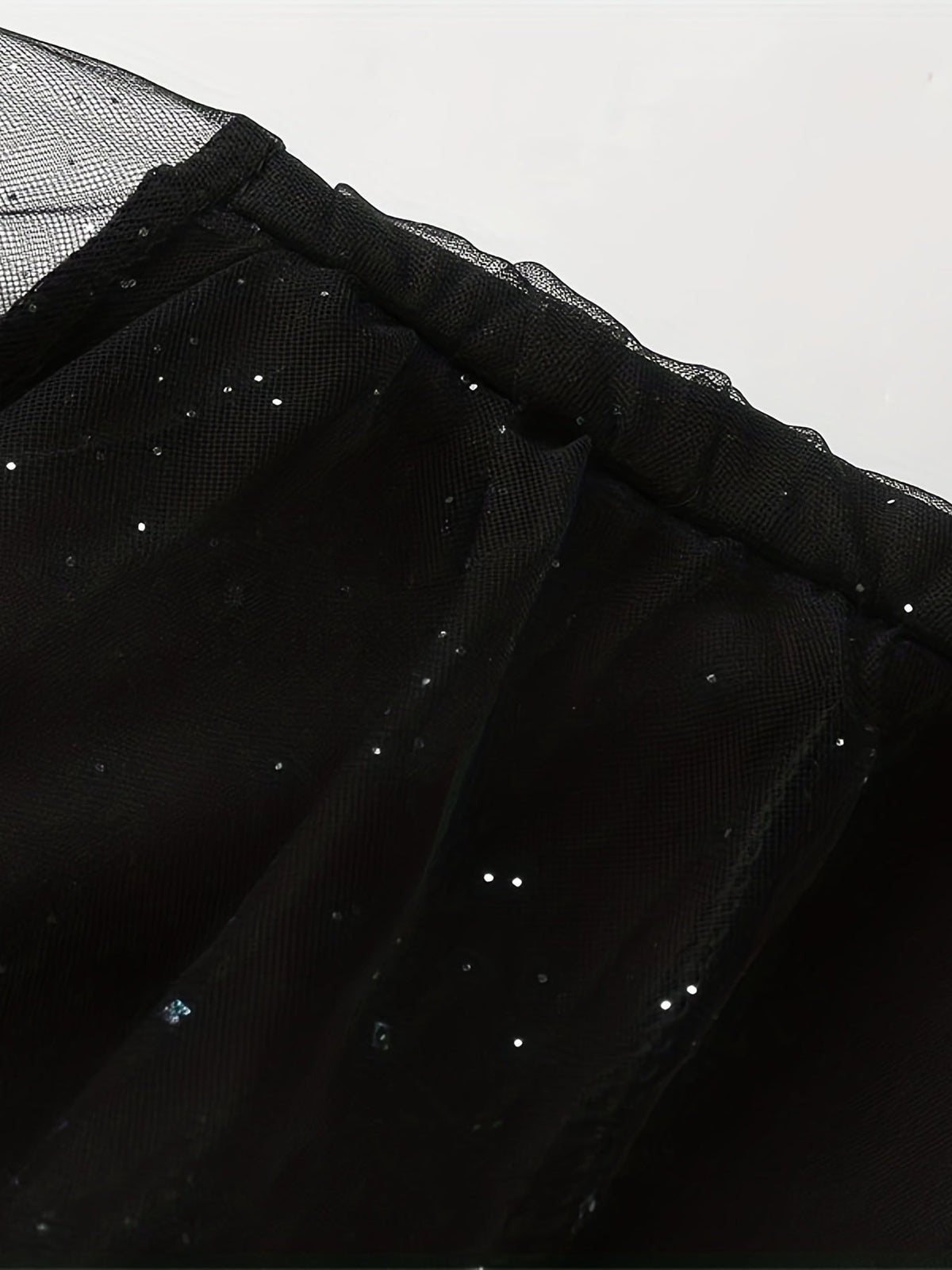 Solid Sequin Stitching Lace Long Sleeve Dress, Elegant Mesh Slim Sexy Party Dress