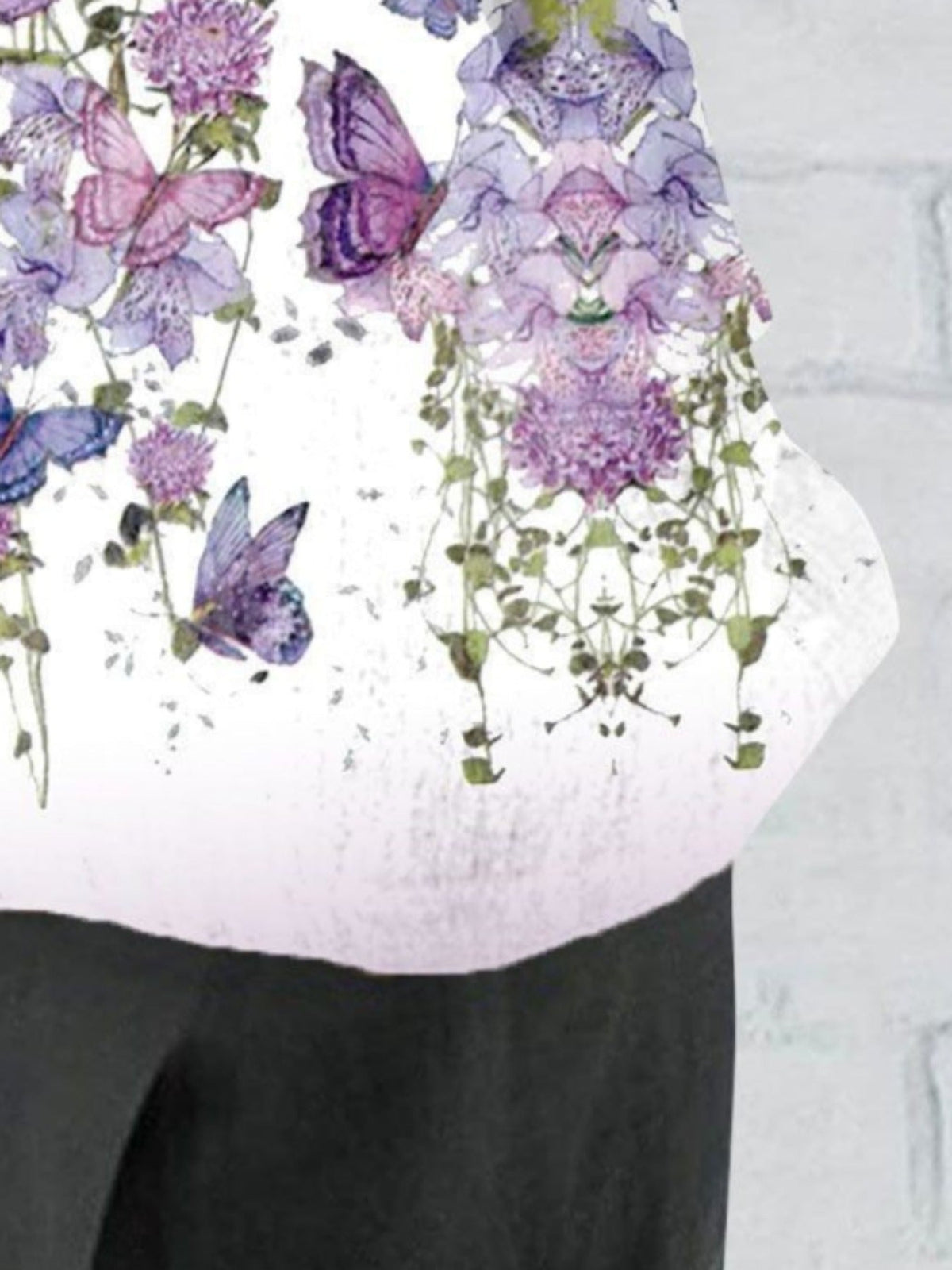 Floral Half Sleeve Crew Neck Casual Summer Top