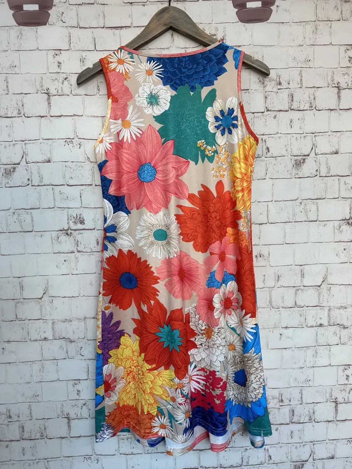Tropical Floral Print Women's Casual Dress