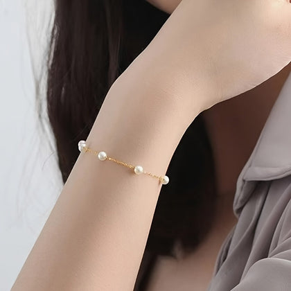 Minimalist Chain Bracelet, Versatile Fashion Summer Accessory, Simple Style, Adjustable Jewelry For Daily Wear, Party Decor