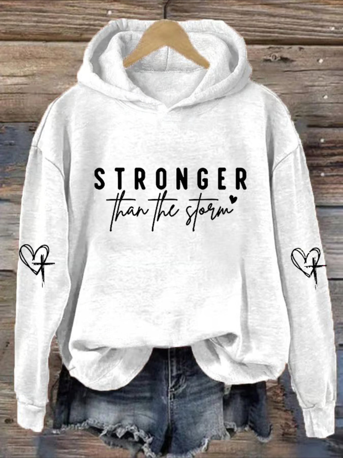 Fleece lining Long Sleeve Vintage Spring/Fall Hoodie