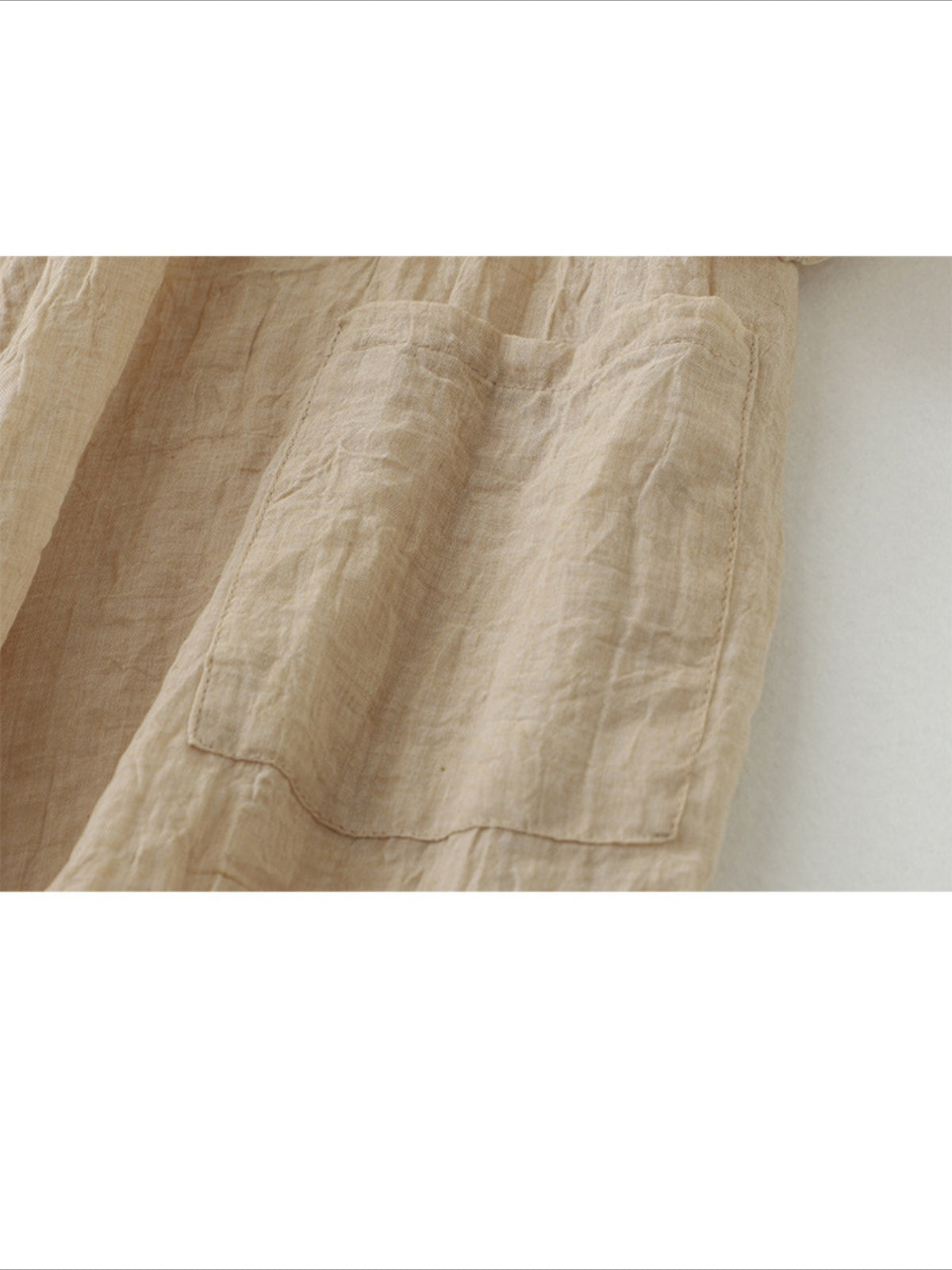 Long Loose Fit Casual Front Opening Short Sleeved and Linen Cover Lightweight and Linen Cardigan