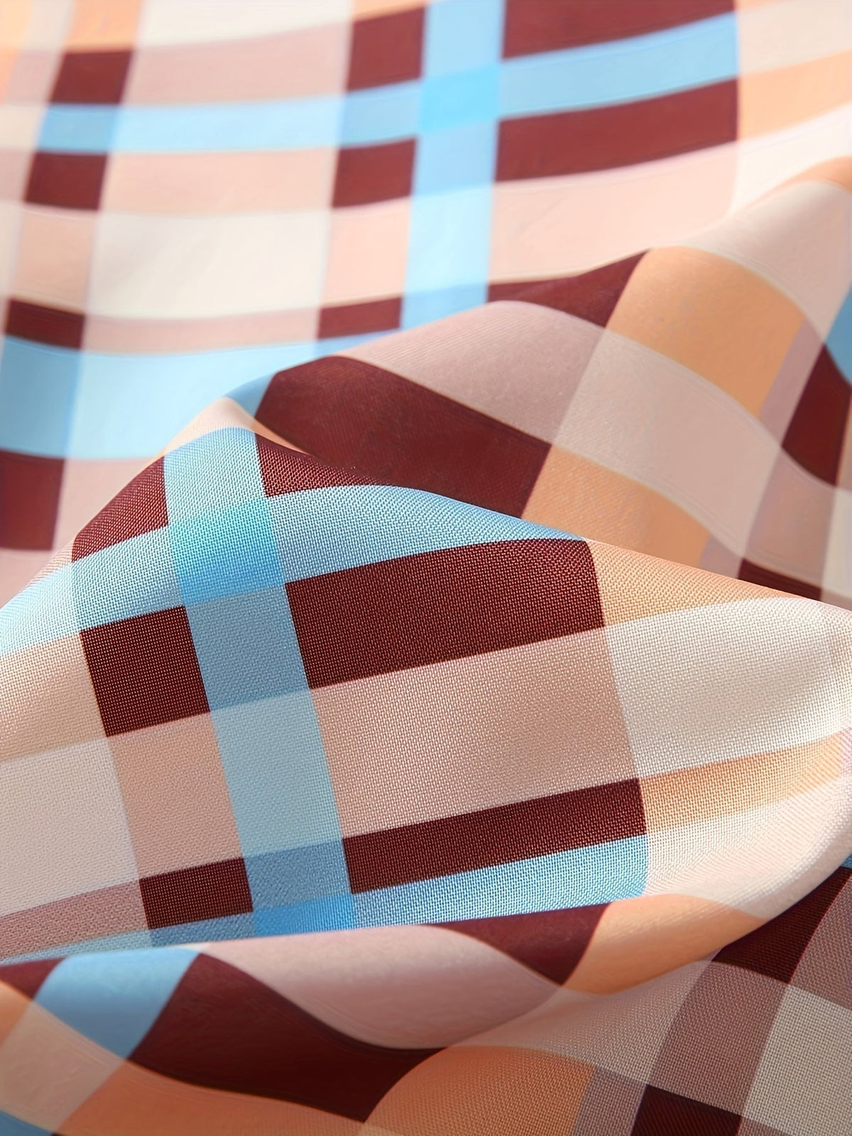 Colorful Plaid Print Shirt, Casual Long Sleeve Button Front Shirt With A Collar
