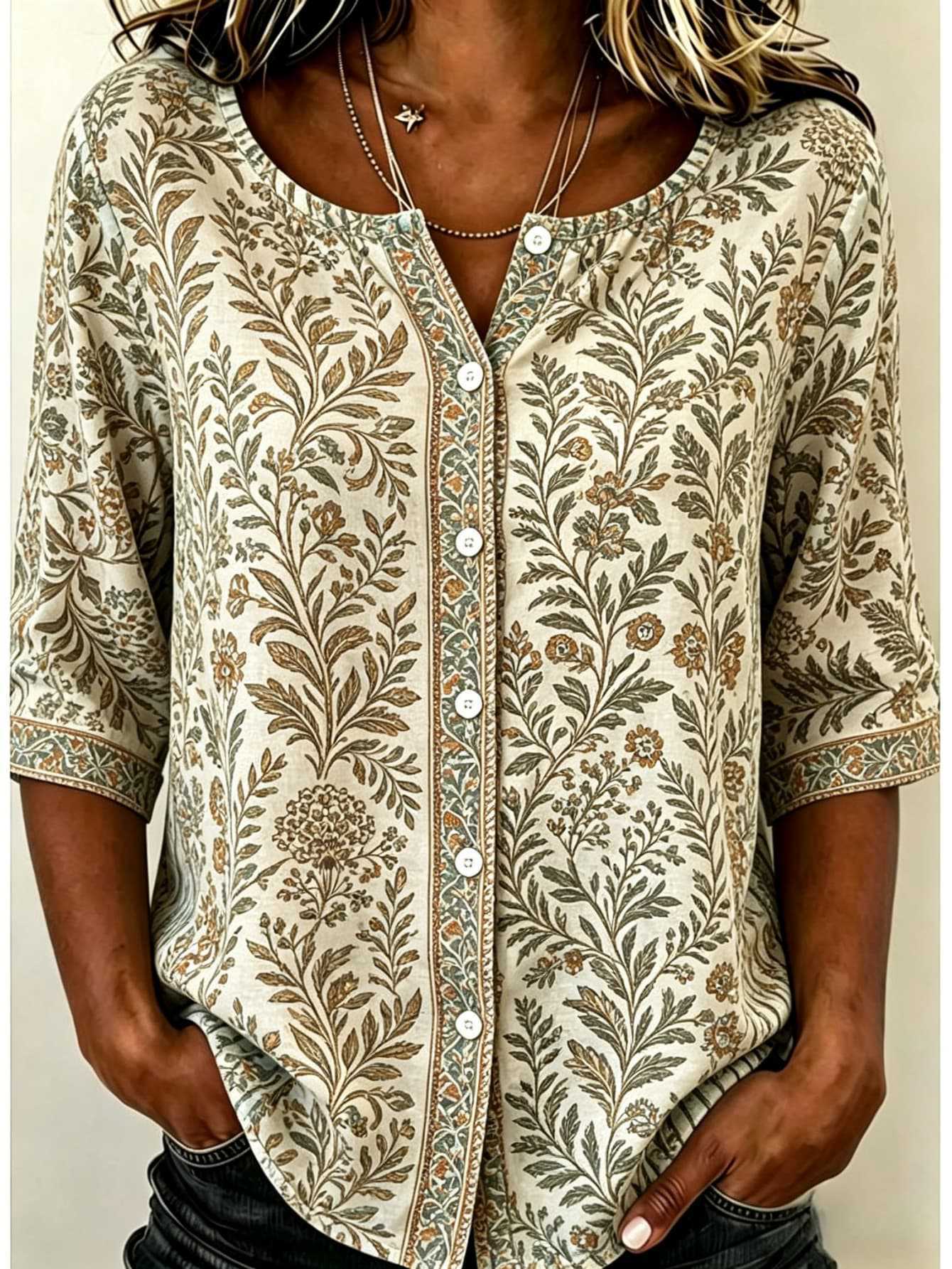 Crew Neck Half Sleeve Shirt Printing Casual Daily Top