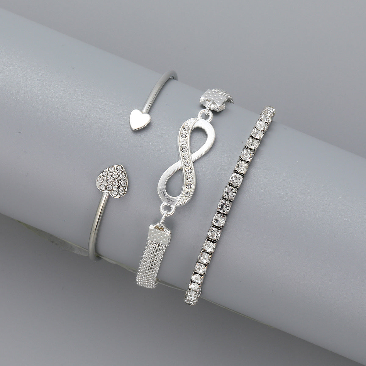 Love Opening Bracelet Set of Three