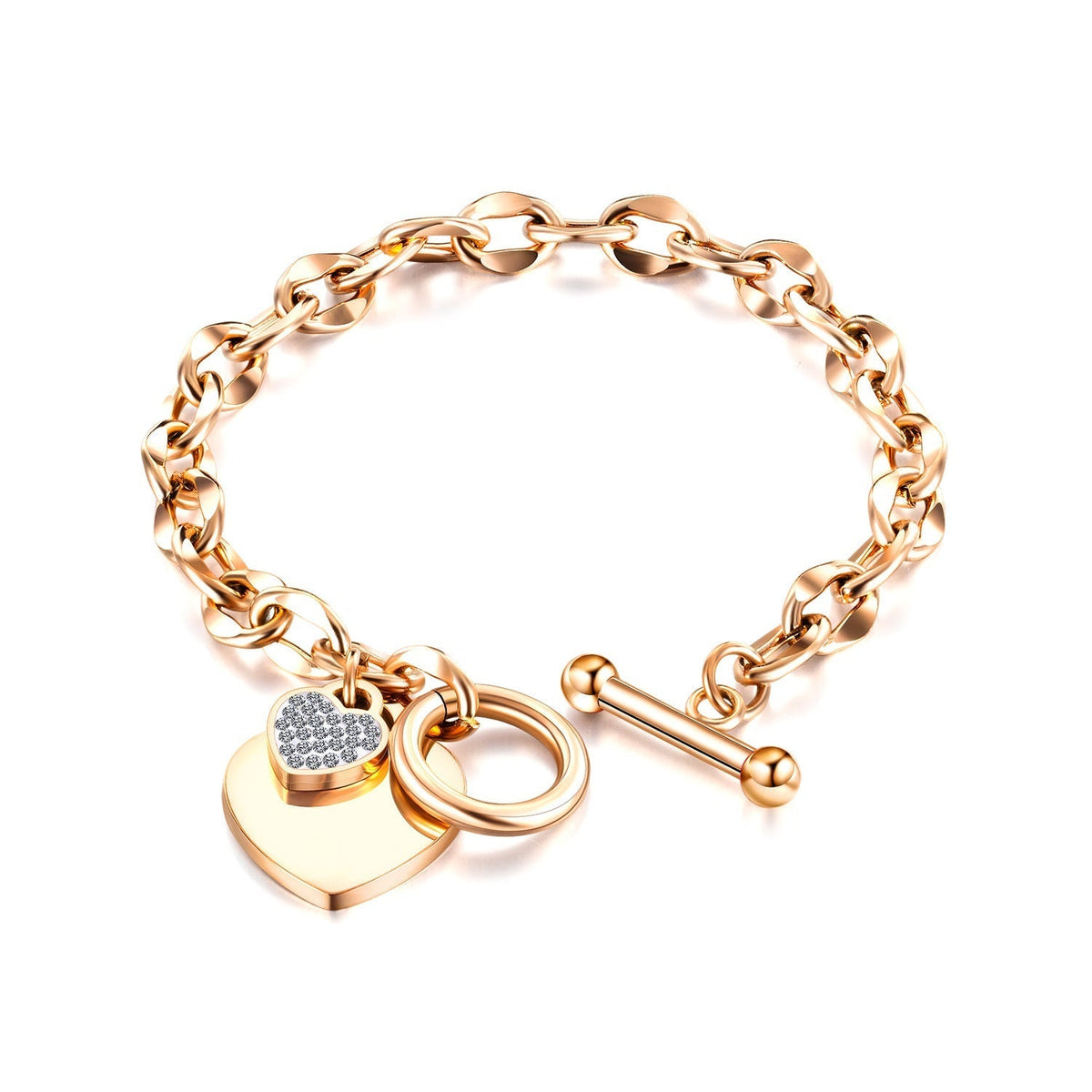 Love Personality OT Clasp Titanium Steel Bracelet