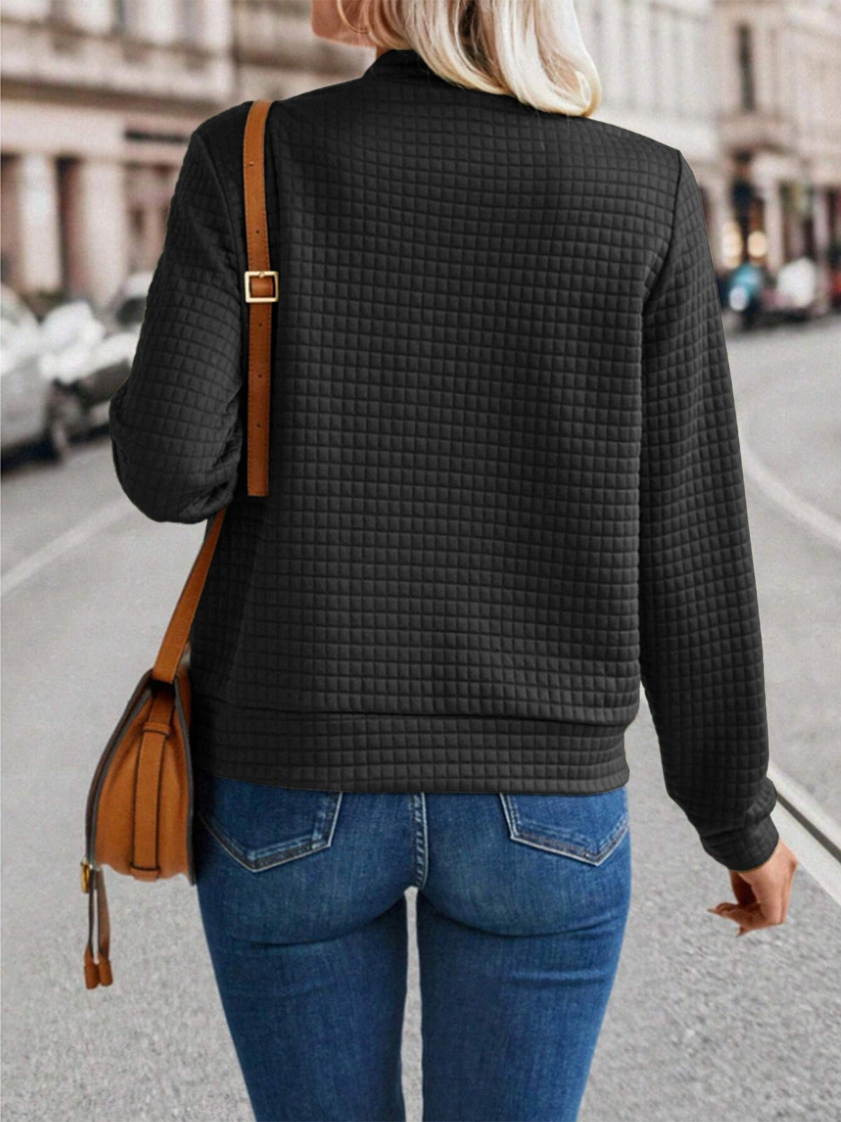 Zip Up Bomber Jacket