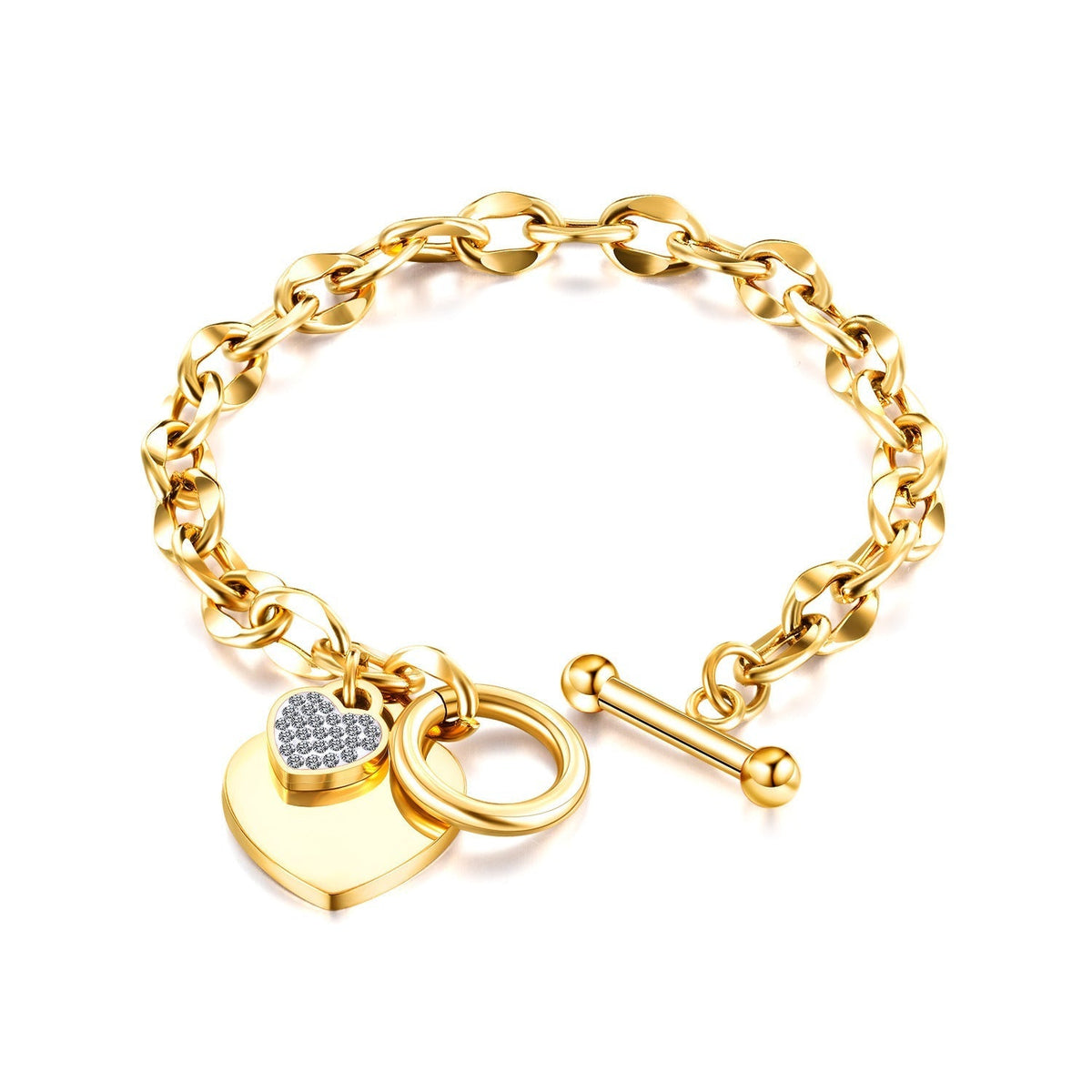 Love Personality OT Clasp Titanium Steel Bracelet