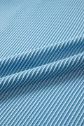 Beau Blue USA Graphic Half Sleeve Loose Ribbed Top