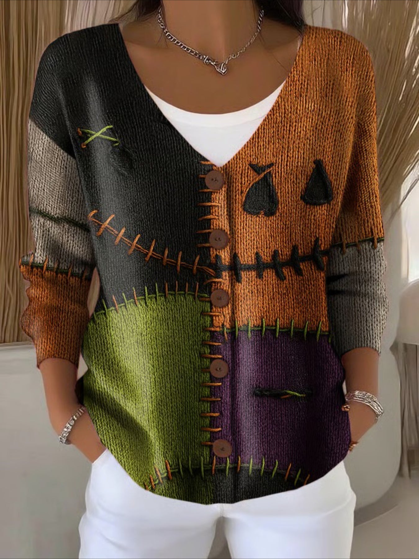 Plain Long Sleeve Comfy Casual Cardigan