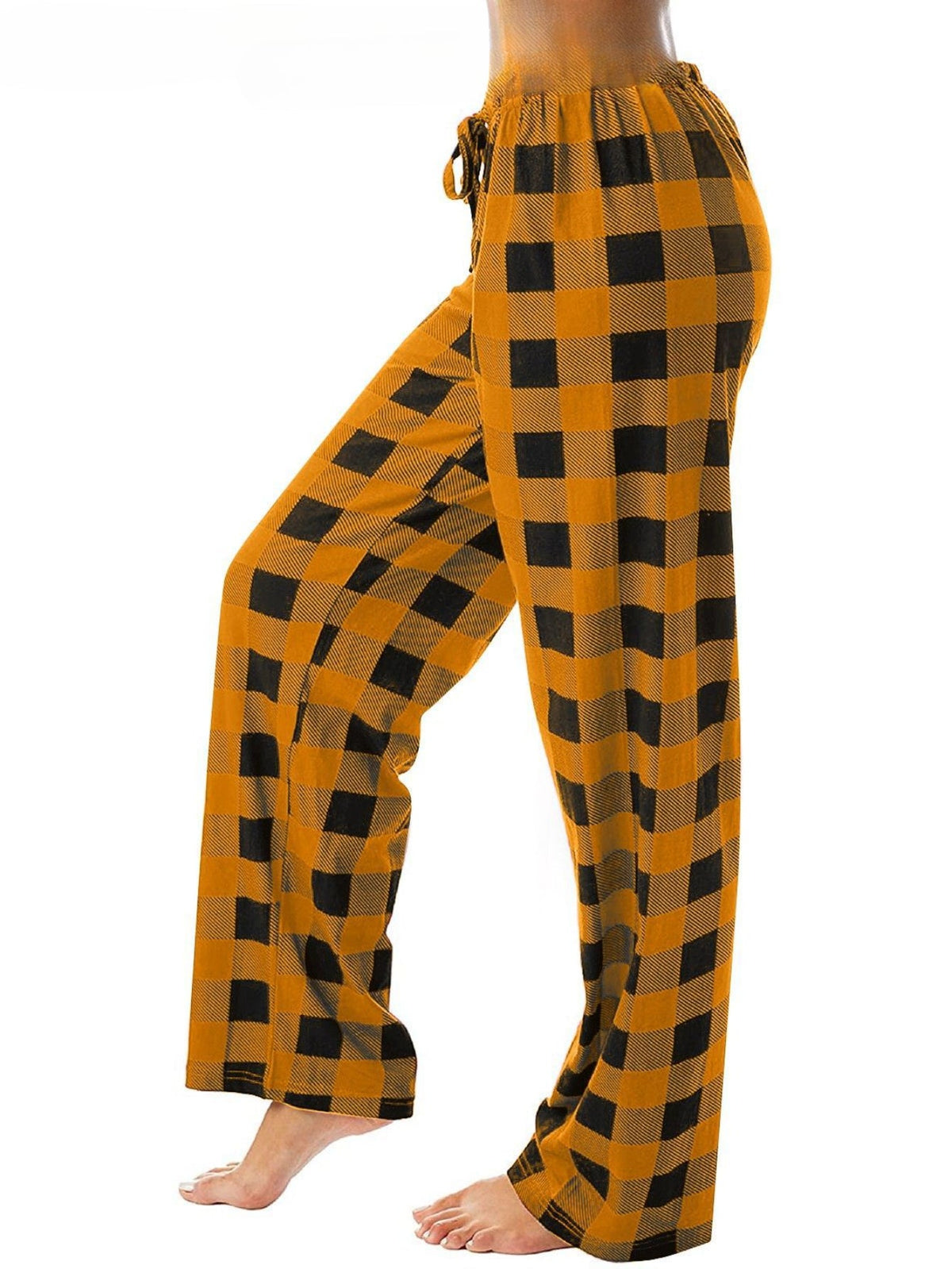 Loose Straight-Leg Casual Pants With High Waist And Floor-Length Design