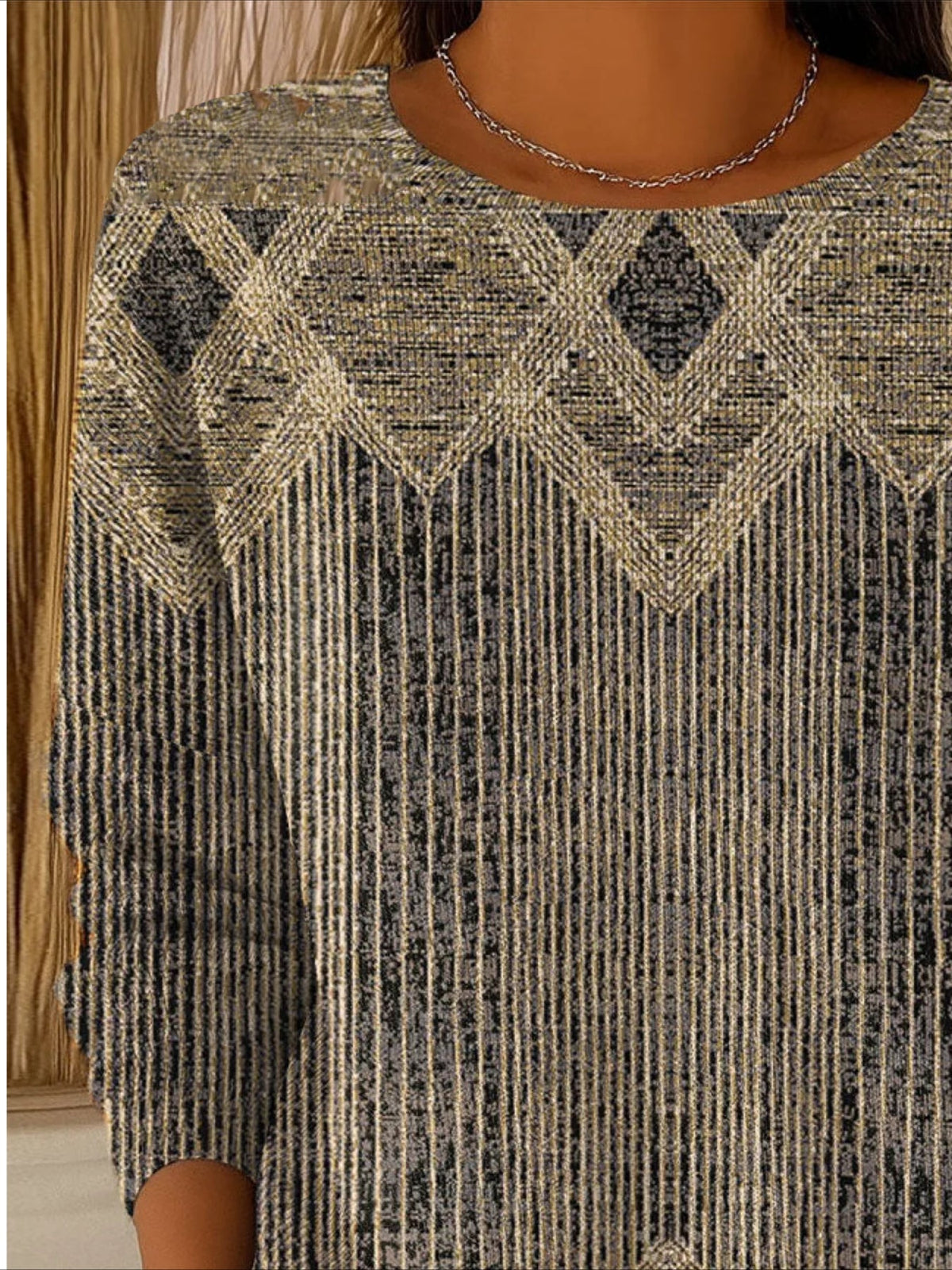 Casual Abstract Sweater Tee