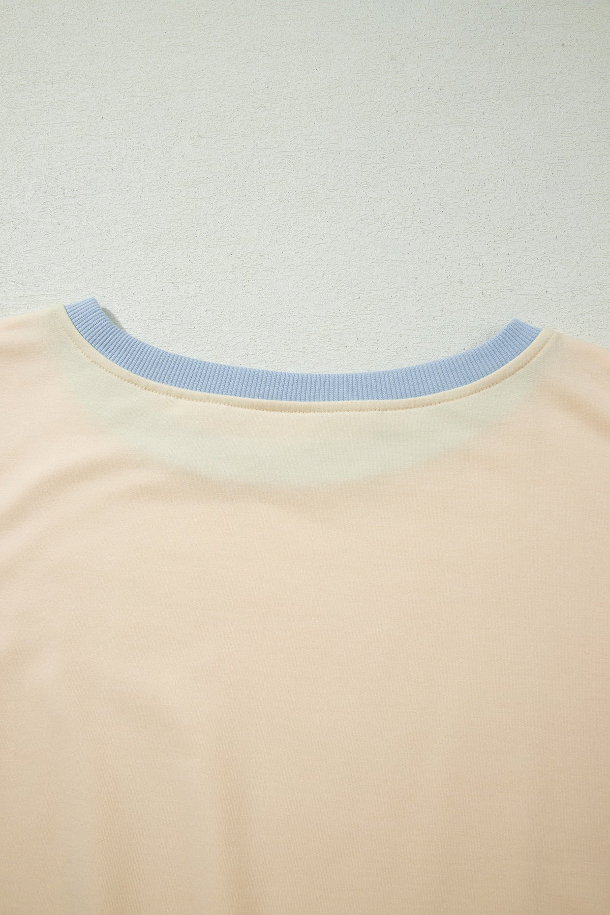 Apricot Colorblock Edge Drop Shoulder T Shirt and Skort 2Pcs Set