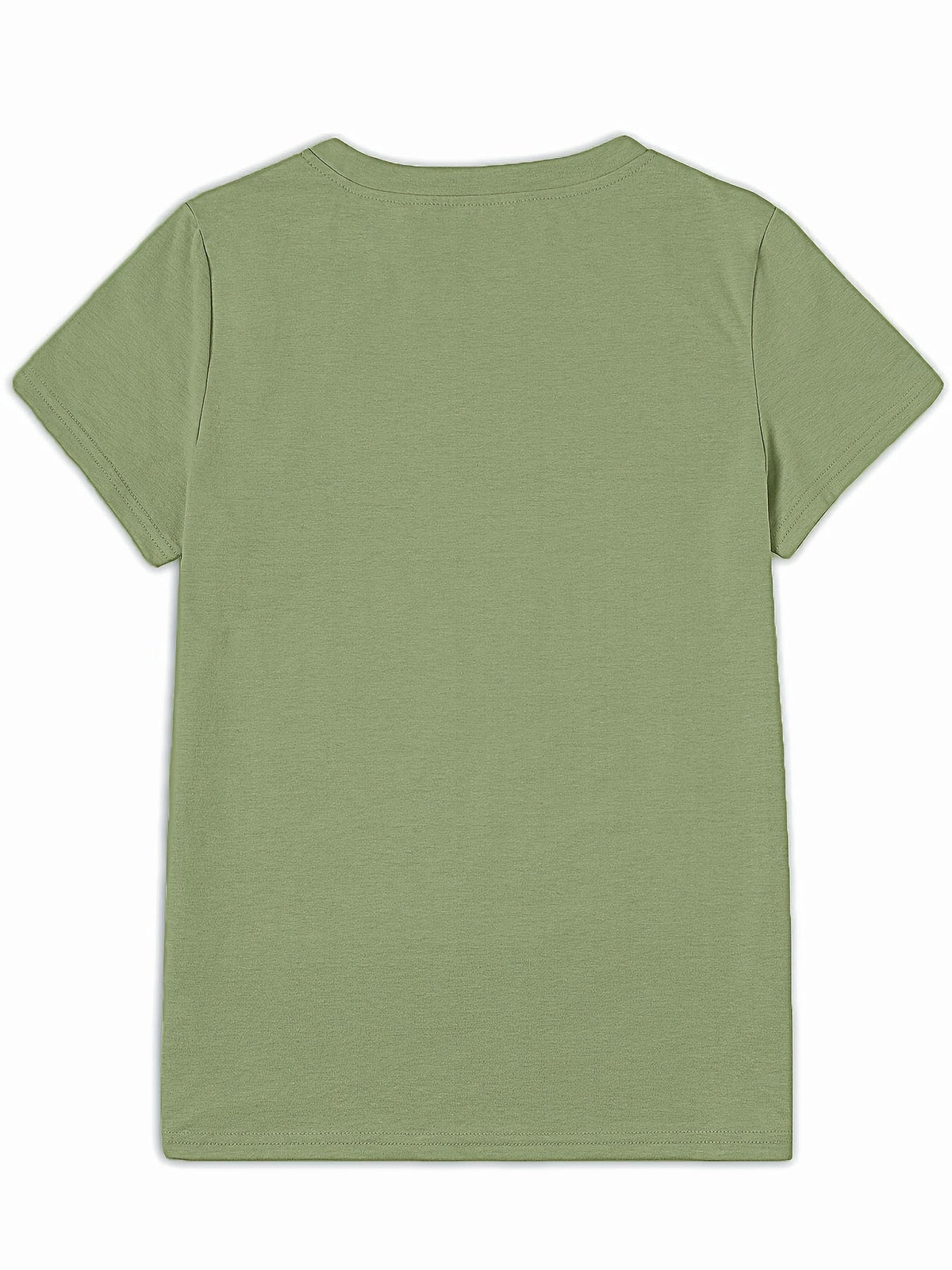 Daisy Flower Print Crew Neck Short Sleeve T-Shirt