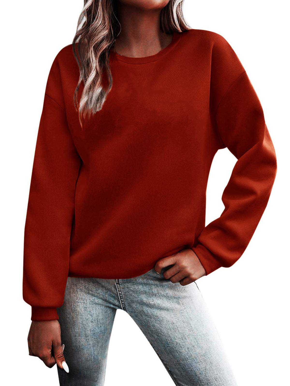 Crew Neck Cat Casual Jersey Long Sleeve Sweatshirt