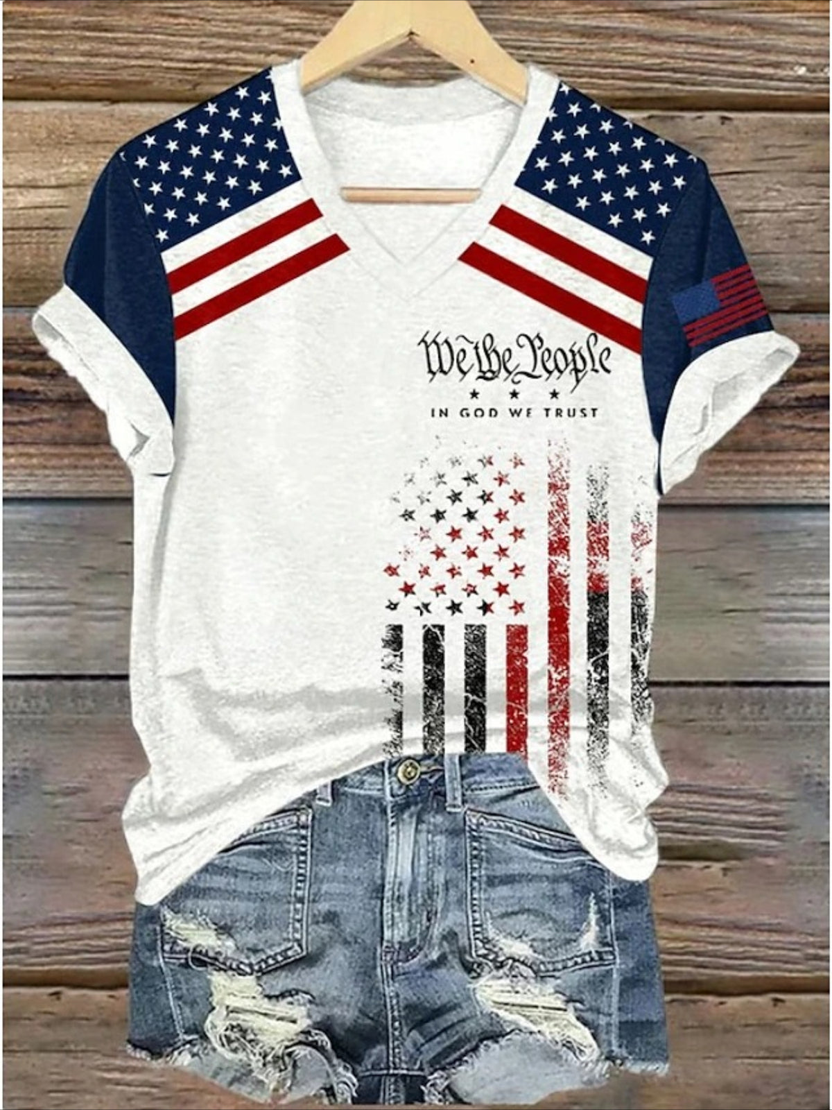 Vintage America 250th Anniversary Print T-Shirt