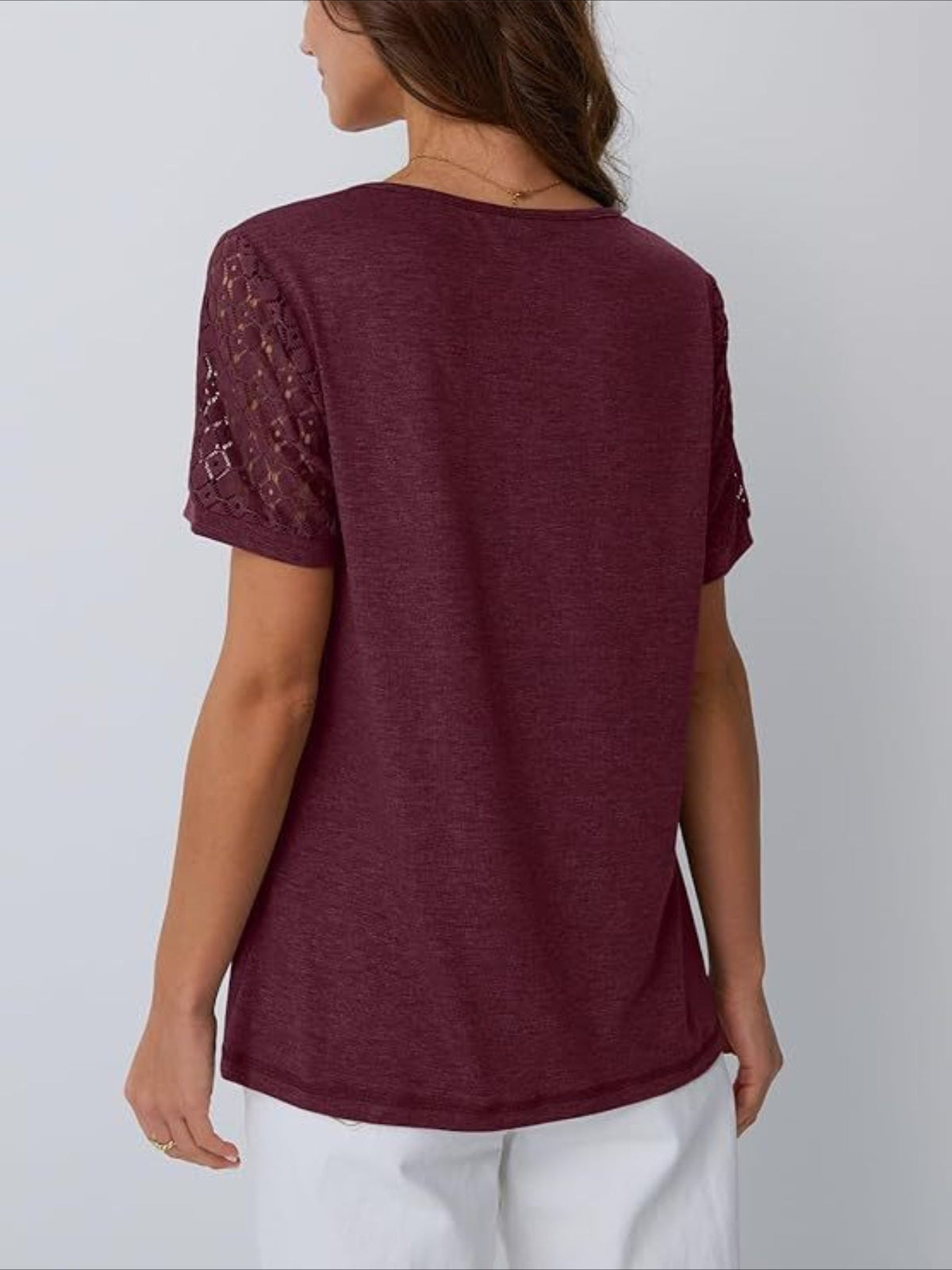 Skeleton Short Sleeve Shirts Lace Tops