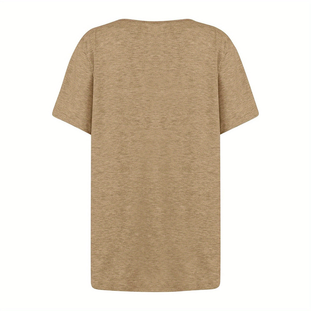 Ruched Solid Blouse, Casual Asymmetrical Short Sleeve Blouse