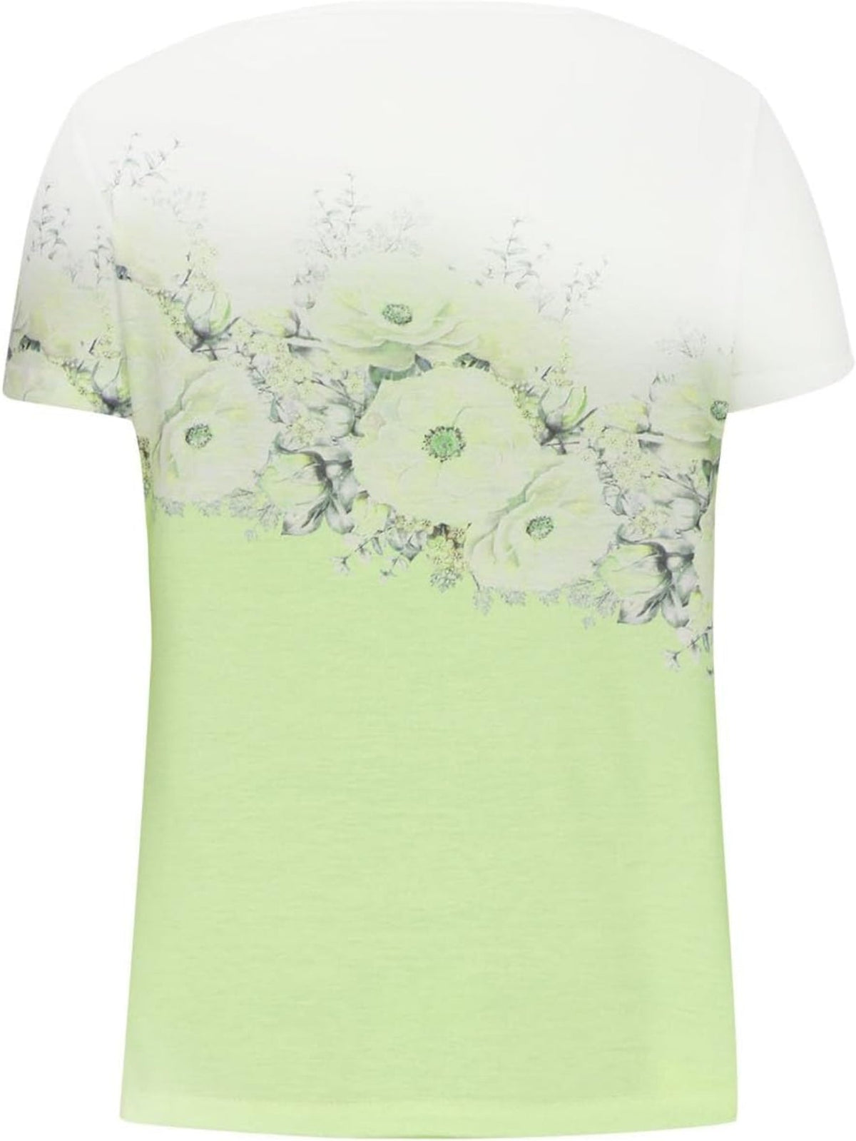 V Neck Short Sleeve Cute Print Graphic Tees