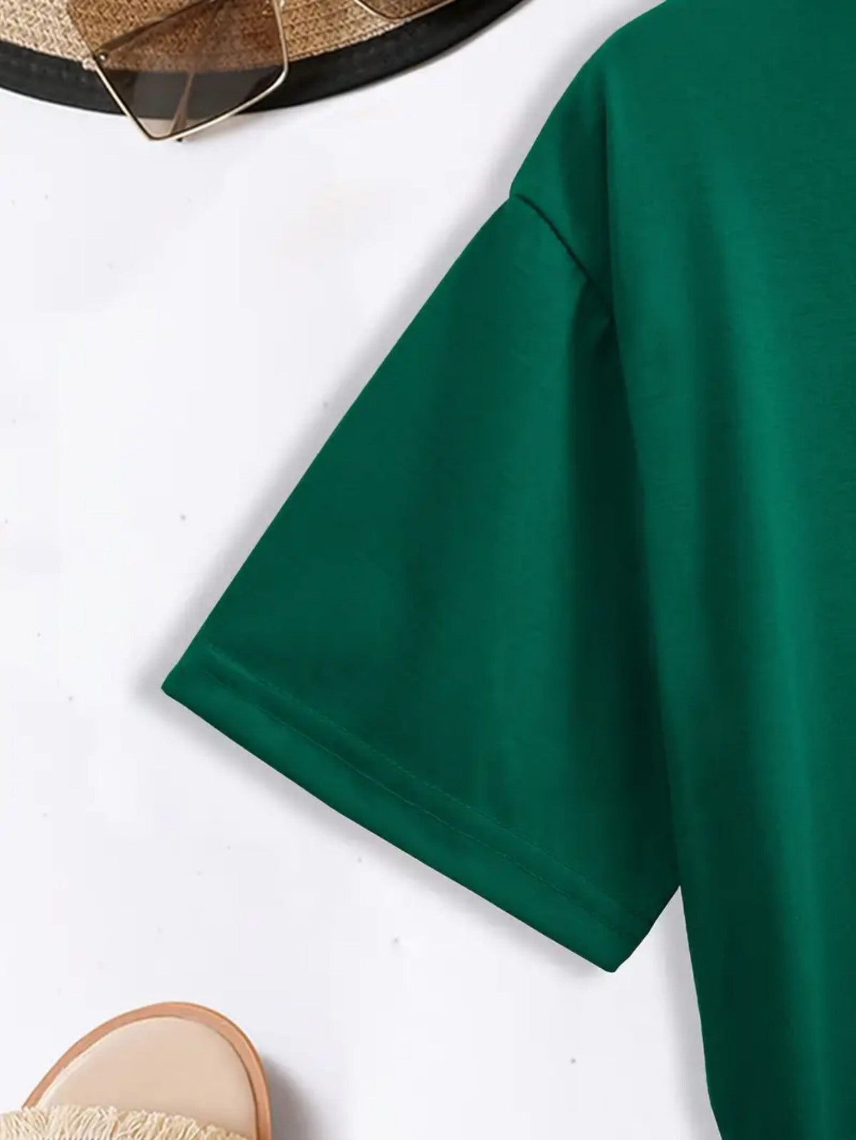 Comfortable And Relaxed Round Neck Short Sleeve Suitable T-Shirt