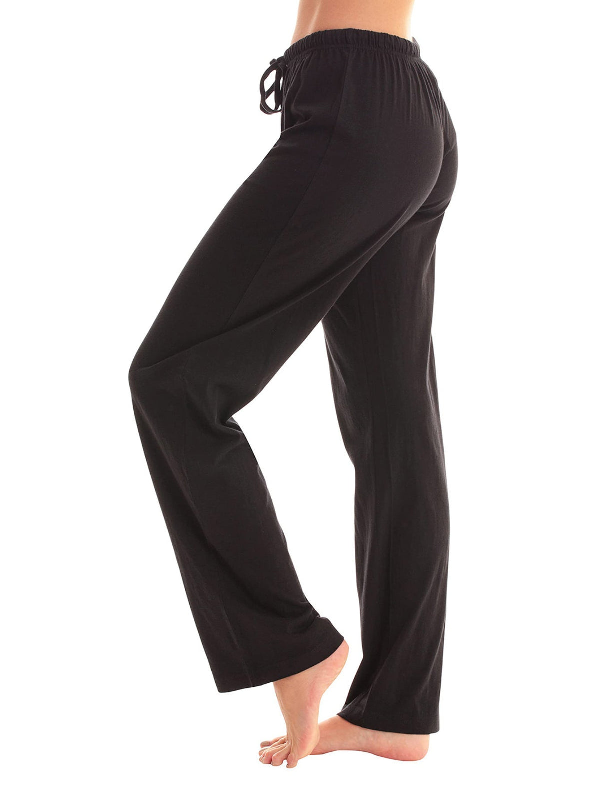 Loose Straight-Leg Casual Pants With High Waist And Floor-Length Design