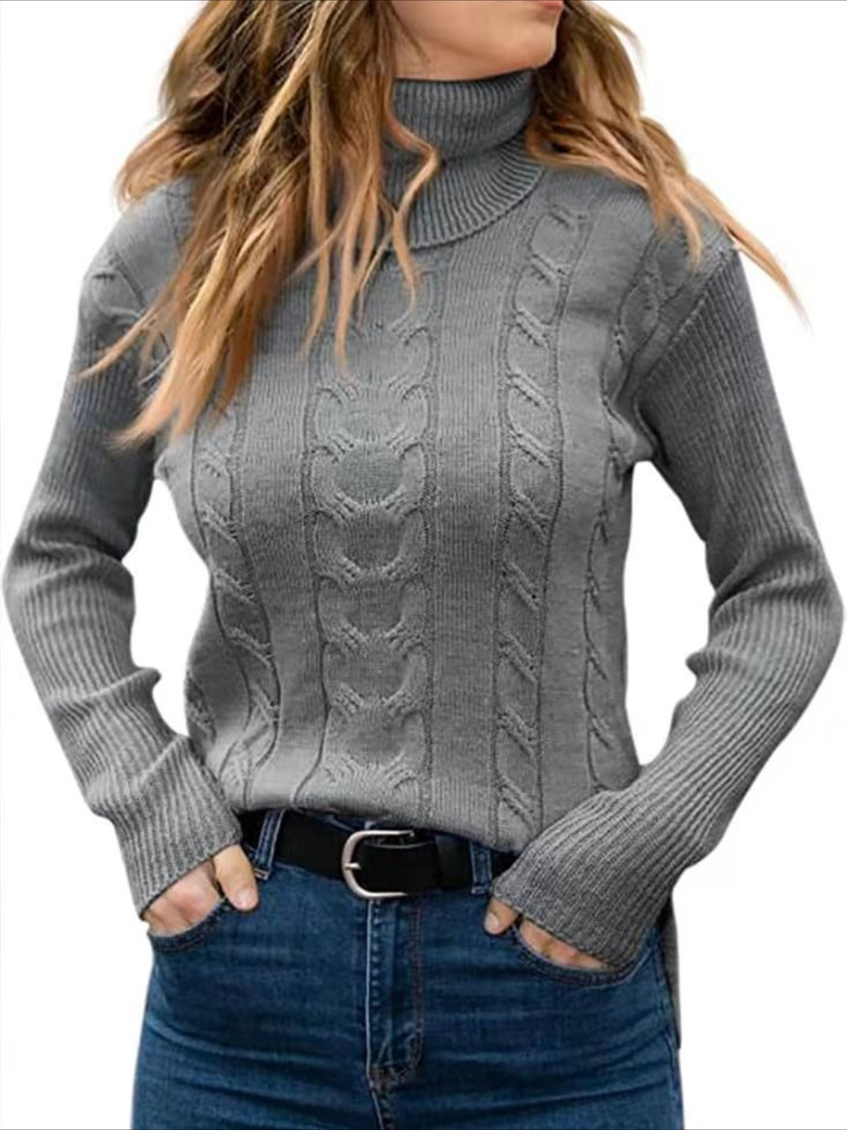 Turtleneck Casual Regular Fit Sweater
