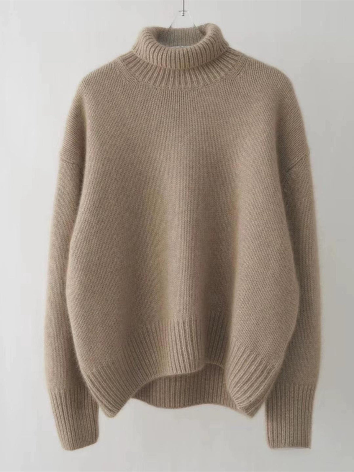 Lazy Style Loose and Versatile Knitted Pullover Sweater
