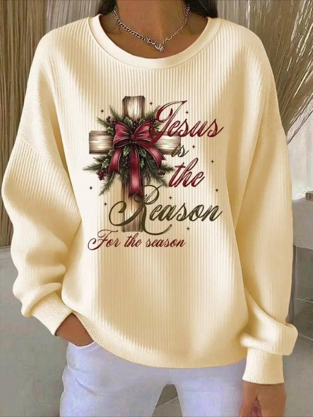 Halloween Printed Crew Neck Long Sleeve Sweater Hoodie
