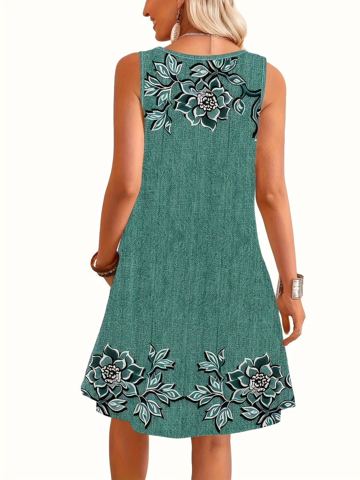 Floral Print Tank Dress