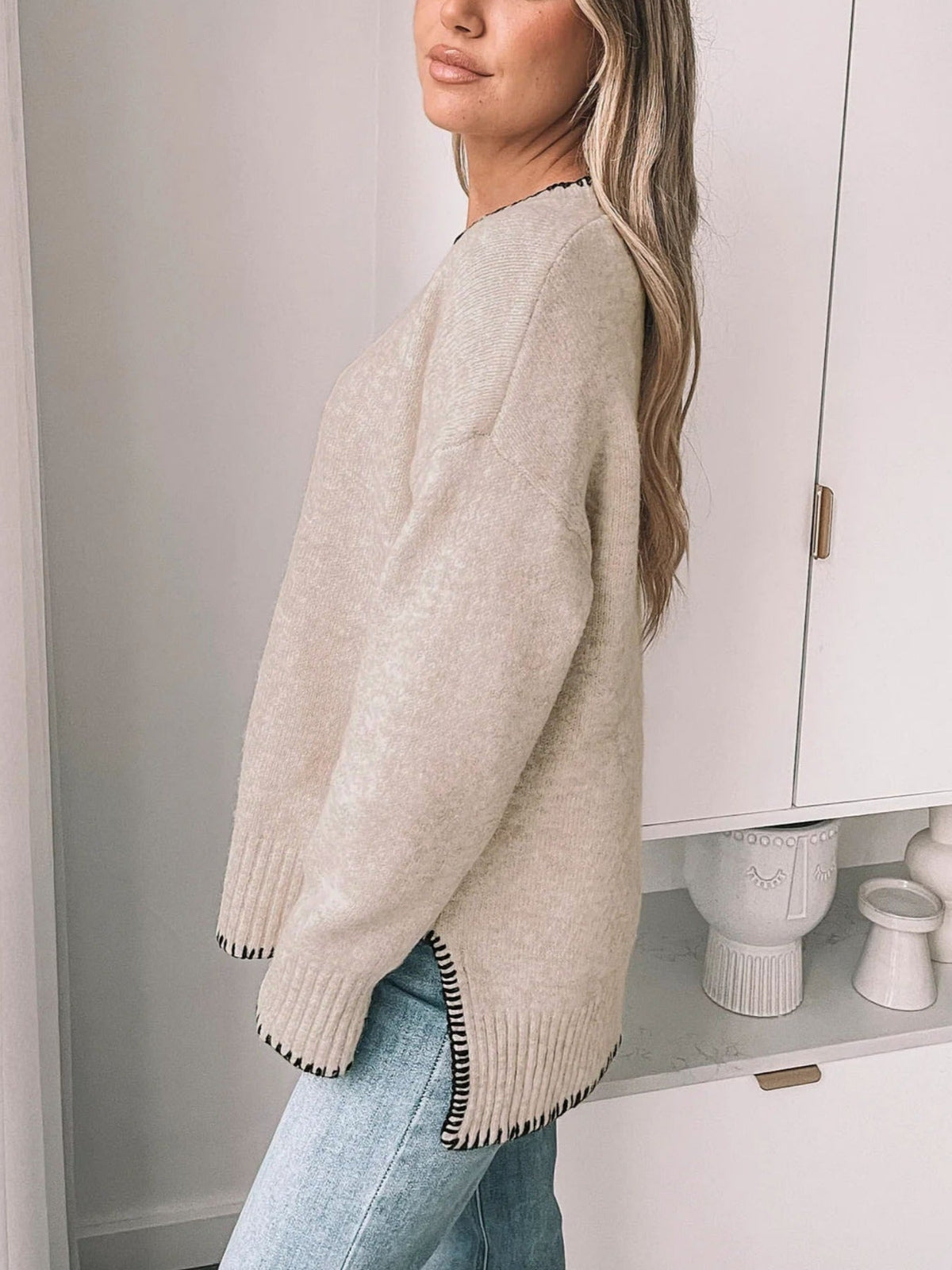 Fashion Autumn Pullover Edge European Style Sweater