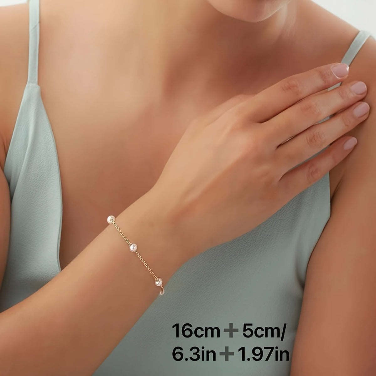 Free Gift Minimalist Chain Bracelet, Versatile Fashion Summer Accessory, Simple Style, Adjustable Jewelry For Daily Wear, Party Decor