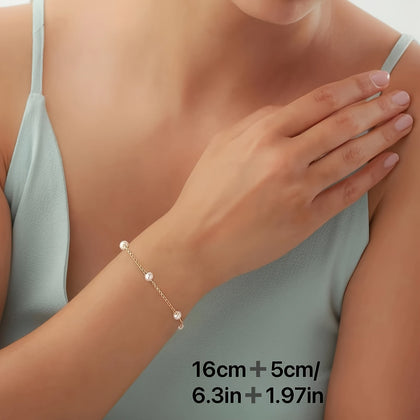 Free Gift Minimalist Chain Bracelet, Versatile Fashion Summer Accessory, Simple Style, Adjustable Jewelry For Daily Wear, Party Decor