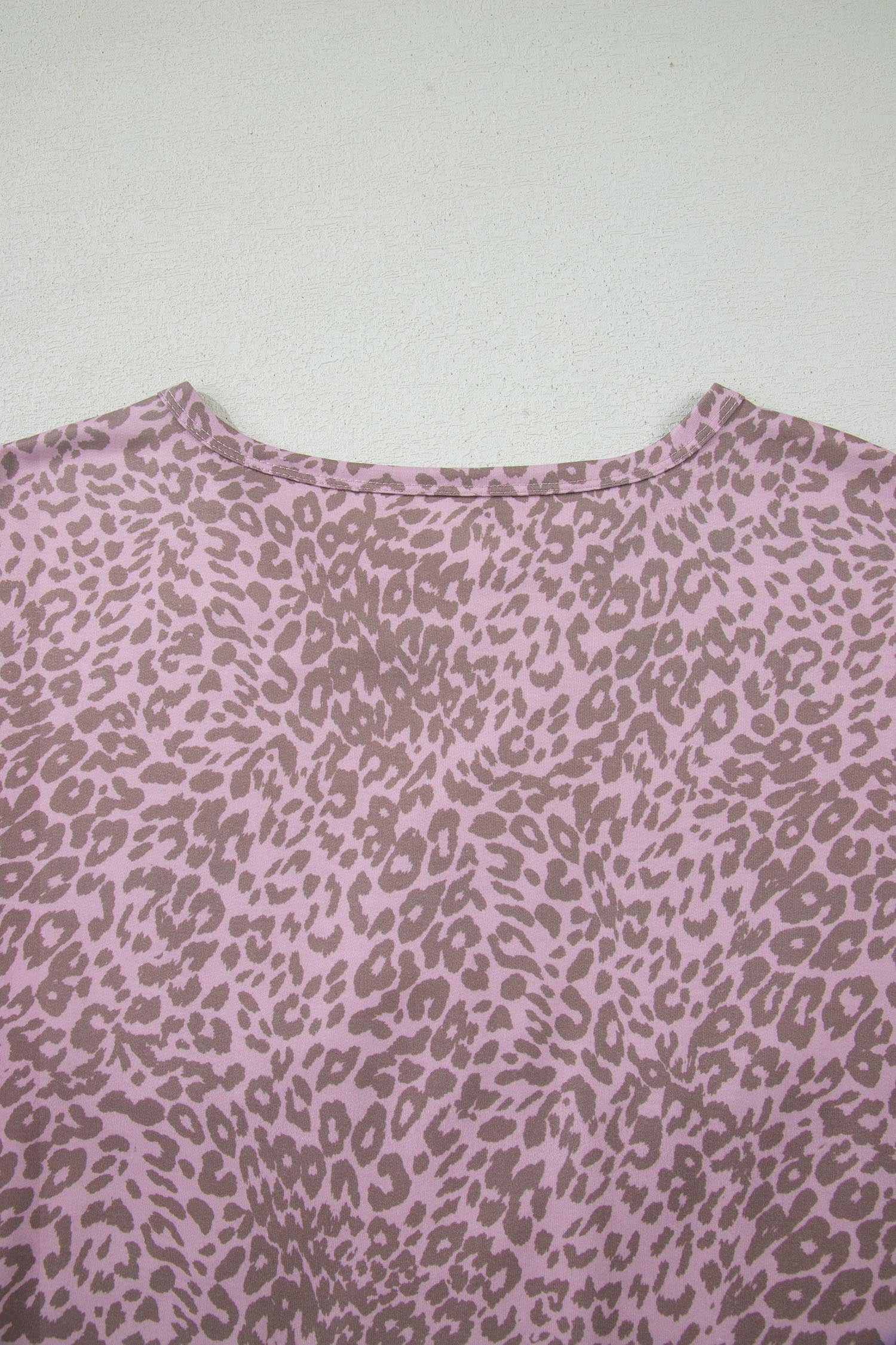 Pink Leopard Retro Studded Star Patch Loose Tee