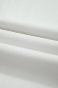 White 2-Button High Waist Wide Leg Jeans