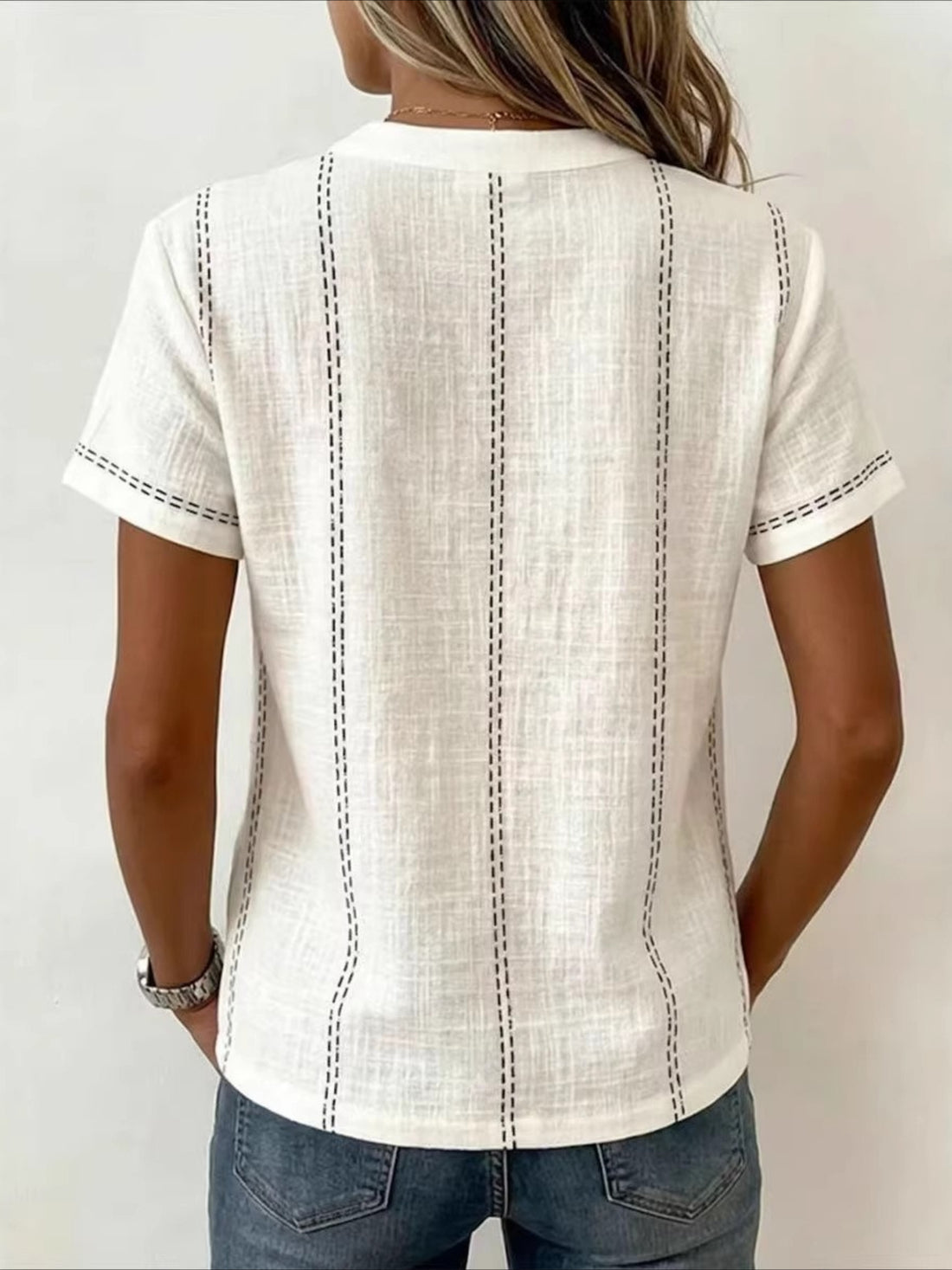 Short Sleeve Plain Regular Loose Shirt