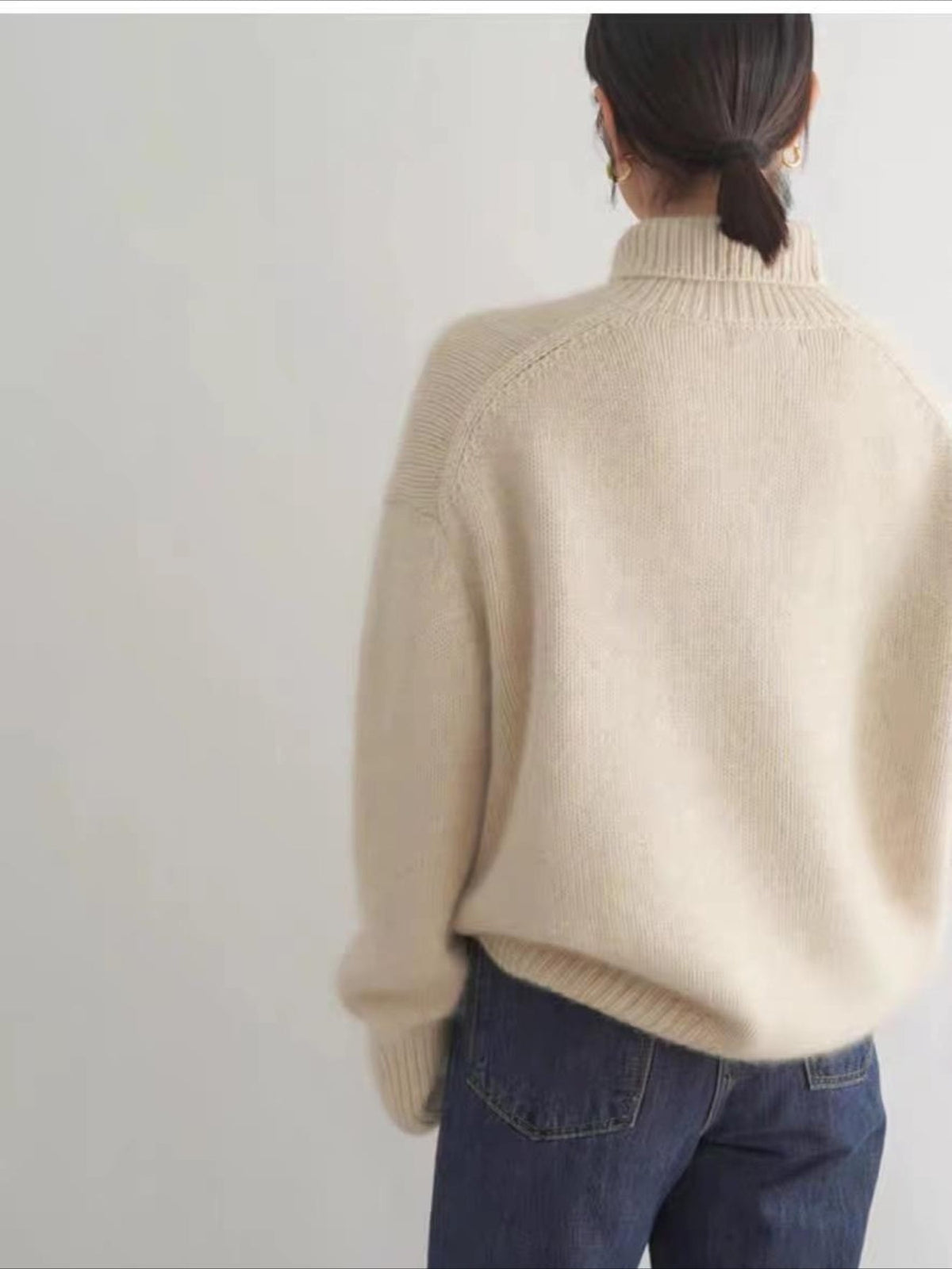 Lazy Style Loose and Versatile Knitted Pullover Sweater